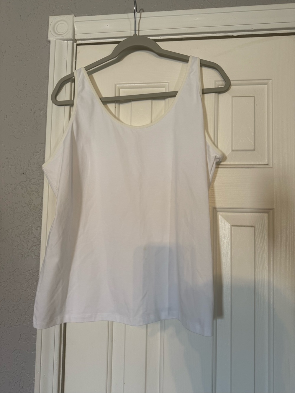 Coldwater Creek White Scoop Neck Tank Top
